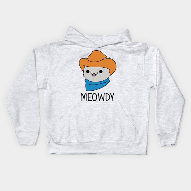 Meowdy Kids Hoodie by redbarron